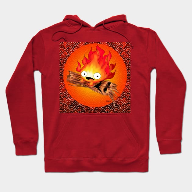 the fire and the wood, the lovely friendship Hoodie by jorge_lebeau